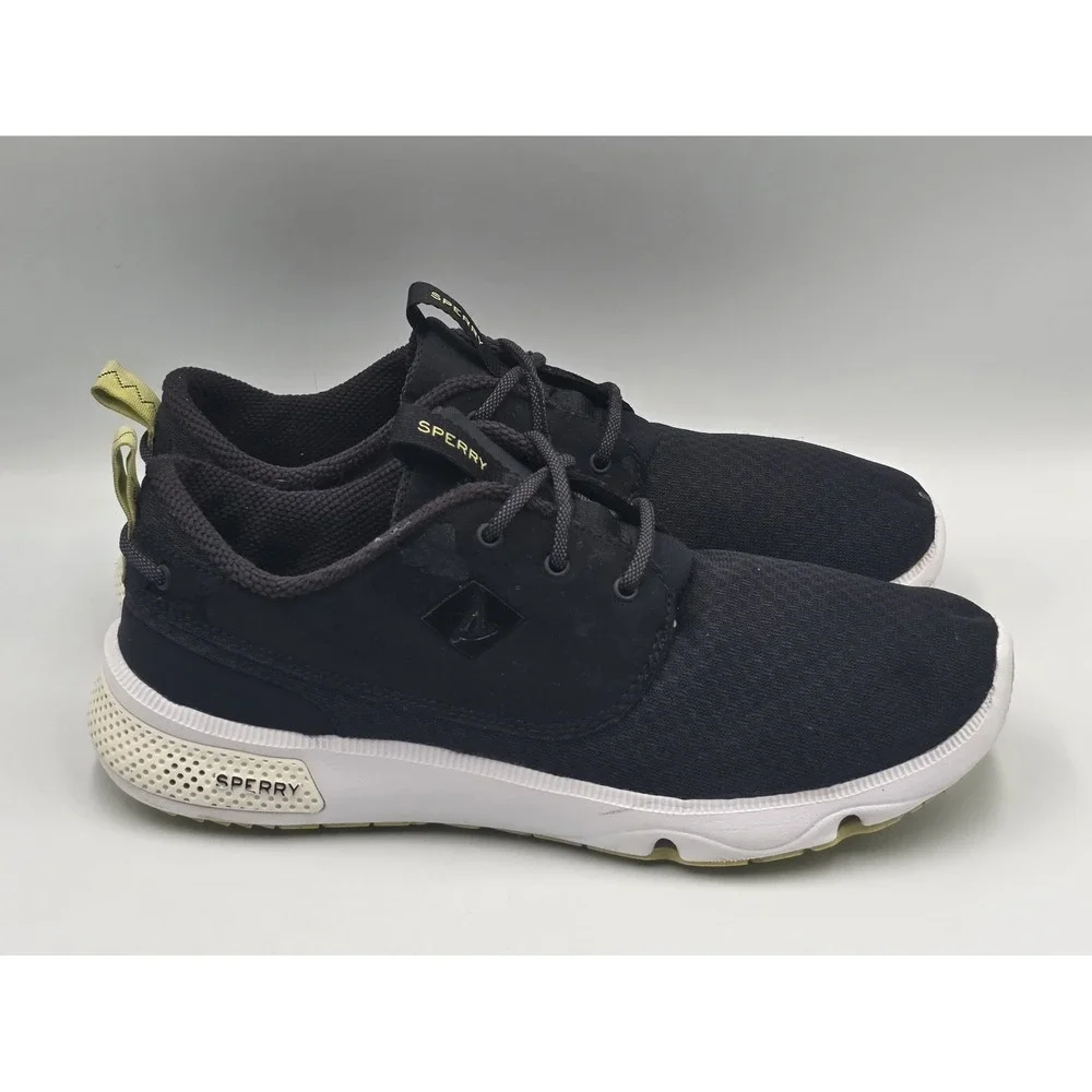 Sperry Fathom Boat Shoes Men's 7.5M Black Lightweight Casual STS15492